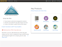 Tablet Screenshot of bioinforx.com